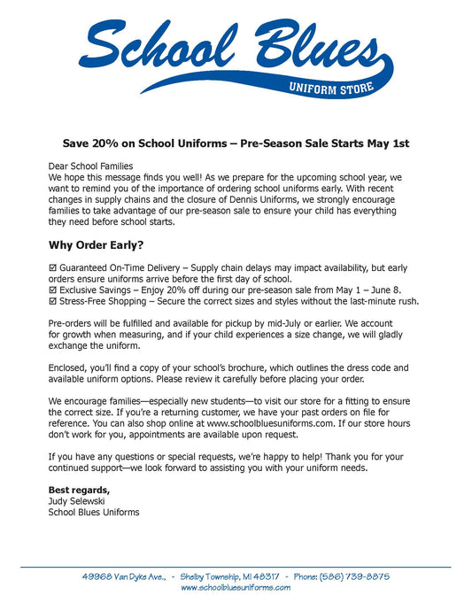 Shop Early and Save