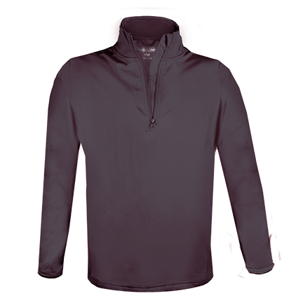 Quo Vadis Homeschoolers - 1/4 Zip Performance Sweatshirt-Black by Elderwear