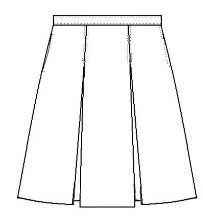 St Lawrence 2 Kick Pleat Skirt-Plaid 45