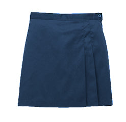 Double Wrap Pleated Adjustable Skort-Navy