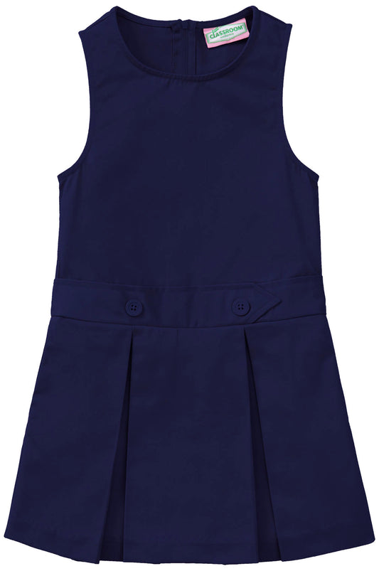 Girls Kick Pleat Jumper-Chiquitos Logo
