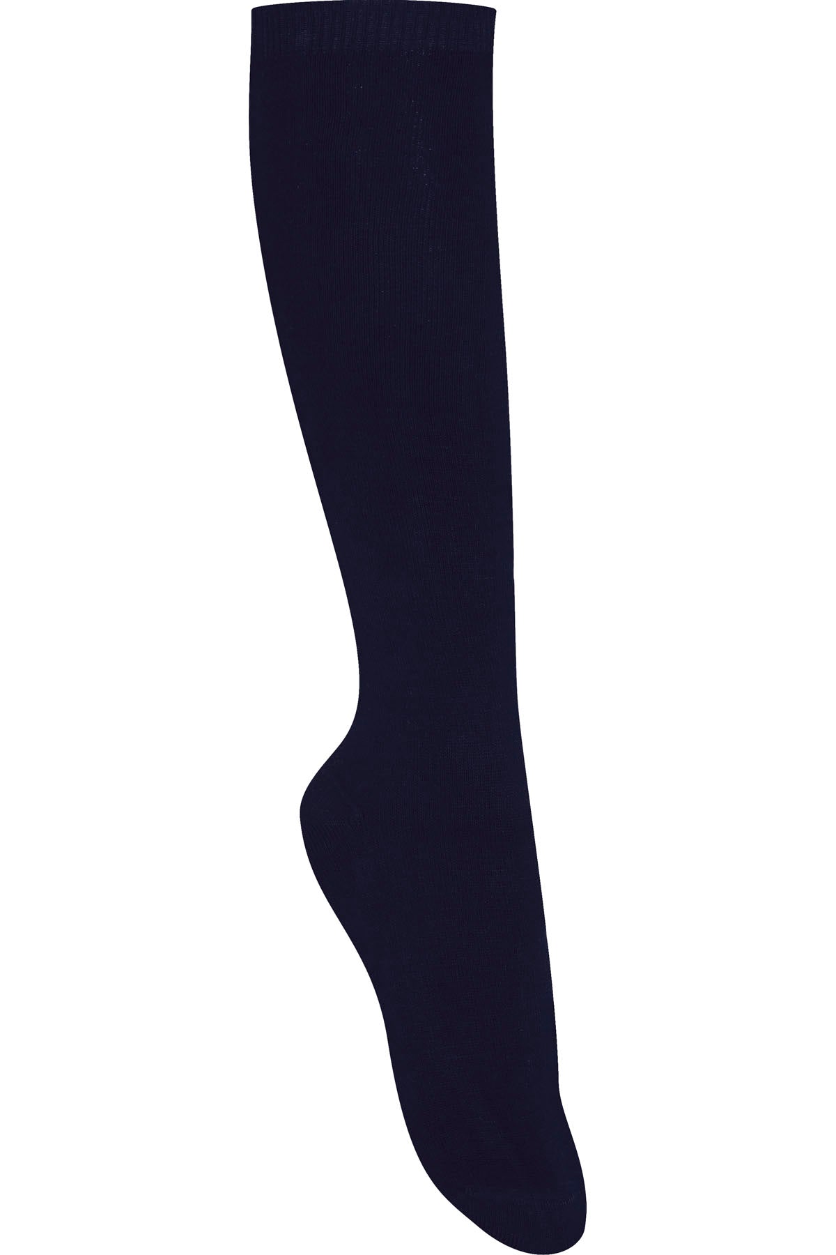 Girls Flat Knit Knee Hi 3 pack-Navy