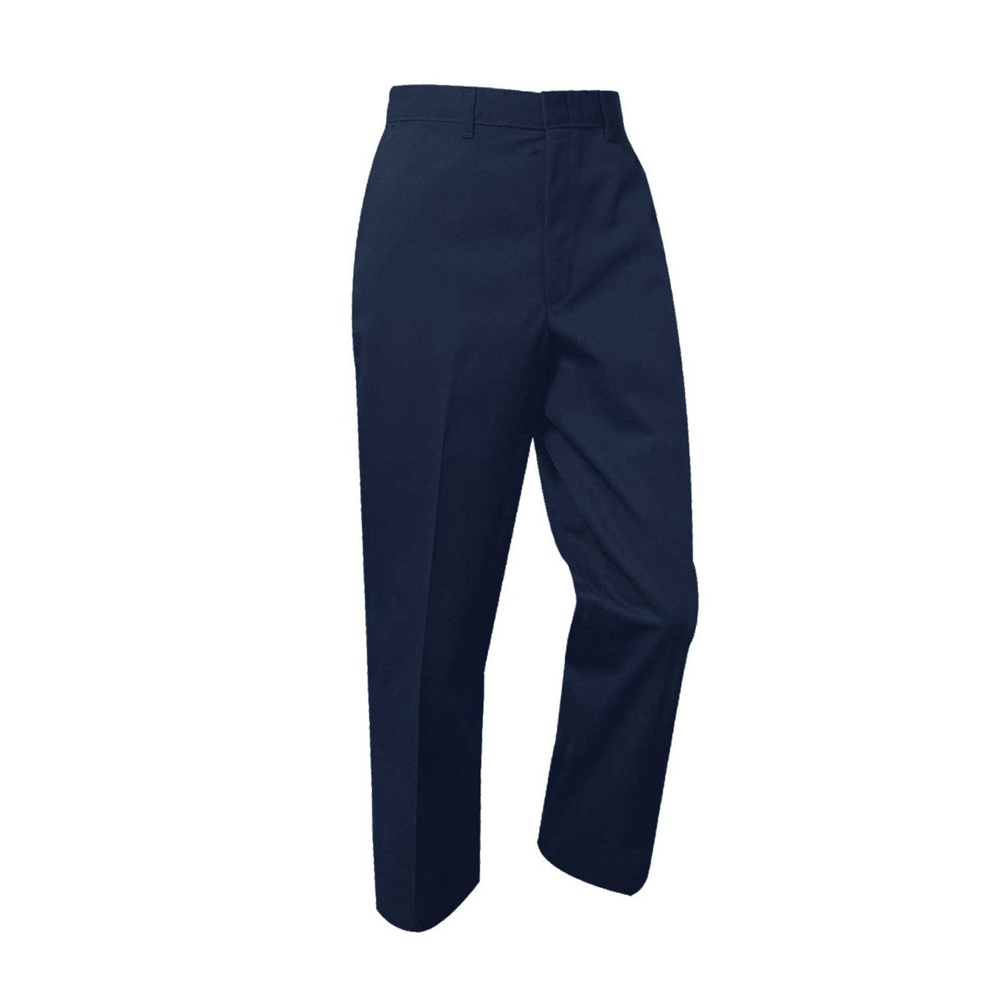 Boys Twill Flat Front Pants-Navy