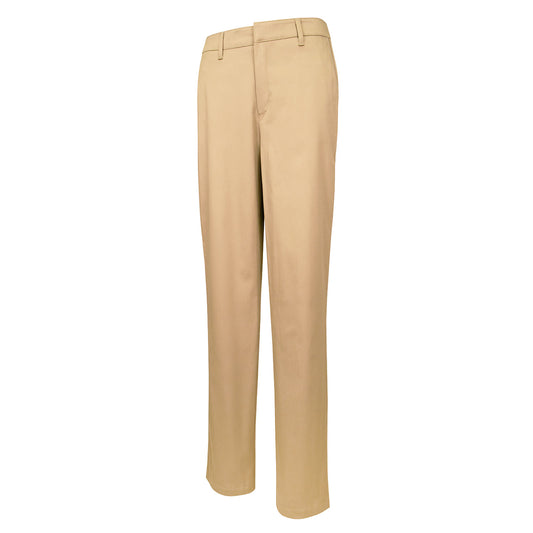 Girls Flat Front Pant-Khaki