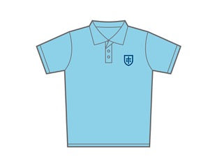St Lawrence Unisex Pique Knit Short Sleeve-Lt. Blue