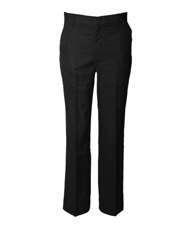 Austin Boys Flat Front Tri-Blend Wool Pants-Grey
