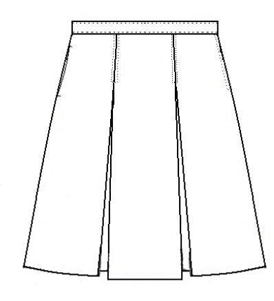 Holy Family 2 Box Pleat Skirt-Plaid 89