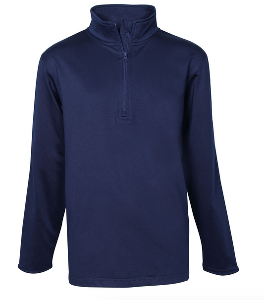 STL 1/2 Zip Microfiber Sweatshirt-Navy by Elderwear