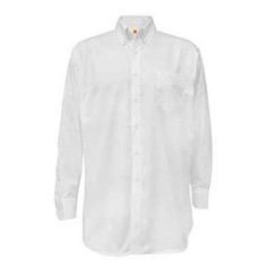 St Mary Boy’s Church Long Sleeve Oxford-White, OLD LOGO, CLEARANCE