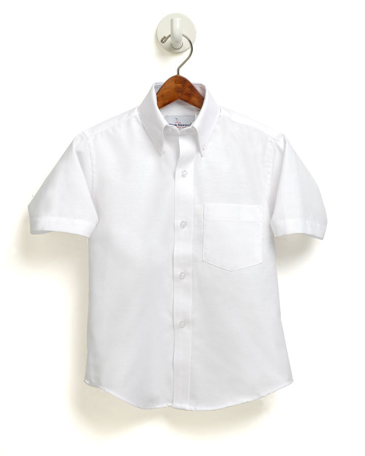 Cardinal Mooney Men's Church Short Sleeve Oxford-White