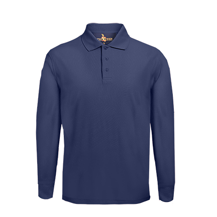 Notre Dame Long Sleeve Pique Polo