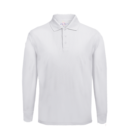 Notre Dame Long Sleeve Pique Polo