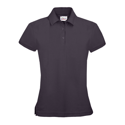 Cardinal Mooney Girls Short Sleeve Fitted Pique Knit-Black