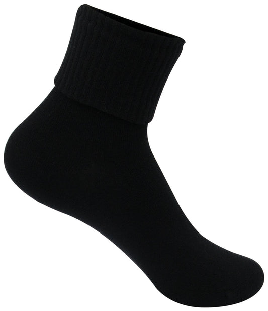 Fold Down Sock - 3 pack - Black