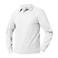St Thecla Unisex Long Sleeve Dri Fit Polo-White
