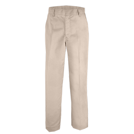 Boys Dri-Fit Performance Flat Front Pants by Elderwear-Khaki