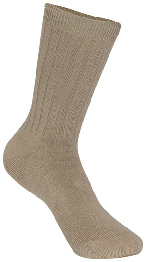 Crew Sock, thin 3 pack-Khaki