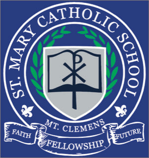 St Mary Unisex Long Sleeve Dri Fit Polo-White, OLD LOGO CLEARANCE