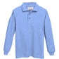 STL Unisex Pique Knit Long Sleeve-LT BLUE