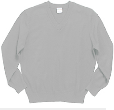 Unisex V-Neck Sleeveless Pullover-Grey