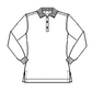 St Thecla Girls Long Sleeve Knit Polo-White