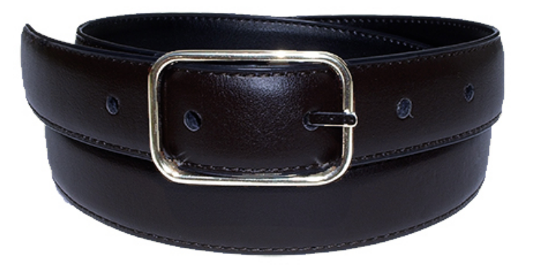 Reversible Leather Belt-Black/Navy