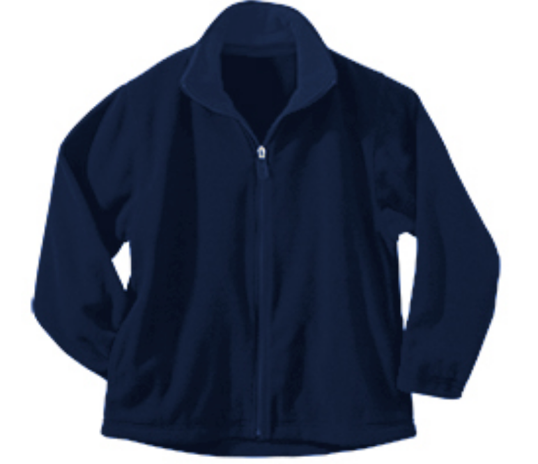 St Mary McCormick Unisex Micro Fleece Zip Jacket-Navy