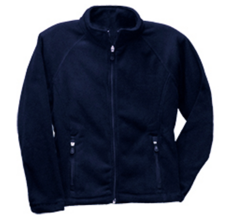 St Mary McCormick Fitted Micro Fleece Zip Jacket-Navy