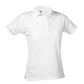 STL Girls Short Sleeve Fitted Pique Knit-White-Logo